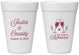 Personalized Rehearsal Dinner 16 oz Foam Cups - Eat Drink Rehearse | 30001