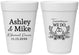Personalized Rehearsal Dinner 16 oz Foam Cups - Tomorrow We Do | 30002