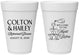 Personalized Rehearsal Dinner 16 oz Foam Cups - The Night Before | 30007