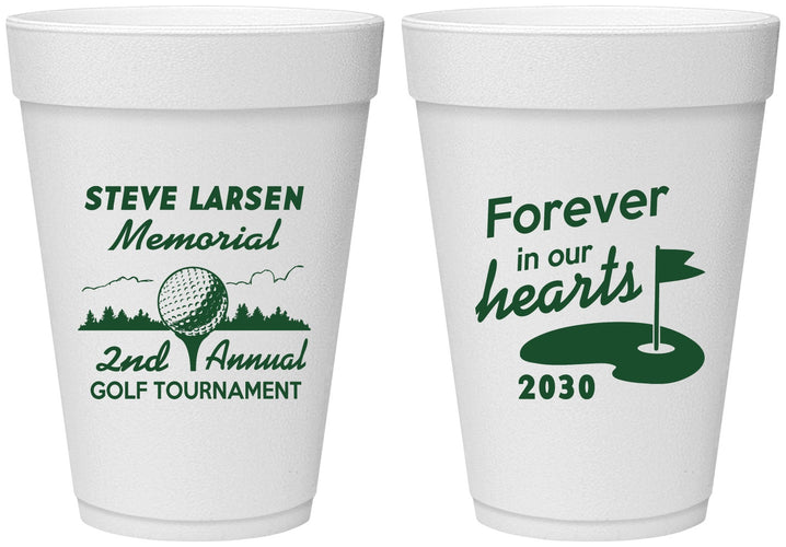 Personalized Memorial 16 oz Foam Cups - Forever In Our Hearts | 310006