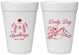 Personalized Derby Day 16 oz Foam Cups - Horses | 320007