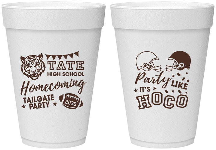 Personalized Homecoming 16 oz Foam Cups - Party Like Its Hoco | 330012