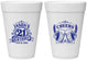 Personalized 21st Birthday 16 oz Foam Cups - Cheers | 340001