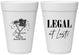 Personalized 21st Birthday 16 oz Foam Cups - Legal At Last | 340005