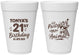Personalized 21st Birthday 16 oz Foam Cups - Party Like An Animal Giraffe | 340022