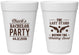 Personalized Bachelor Party 16 oz Foam Cups - Last Stand Wedding Bands | 40015