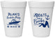 Personalized Bachelor Party 16 oz Foam Cups - Nautical Boats | 40021