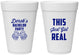 Personalized Bachelor Party 16 oz Foam Cups - Just Got Real | 40024