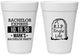 Personalized Bachelor Party 16 oz Foam Cups - Rip Single Life | 40028