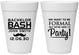 Personalized Bachelor Party 16 oz Foam Cups - Formal | 40030