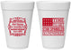 Personalized Bachelor Party 16 oz Foam Cups - Star Spangled Hammered | 40032