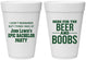 Personalized Bachelor Party 16 oz Foam Cups - Beer And Boobs | 40039