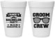 Personalized Bachelor Party 16 oz Foam Cups - Groom Crew | 40047