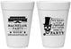 Personalized Bachelor Party 16 oz Foam Cups - Formal Skeleton | 40048