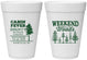 Personalized Bachelor Party 16 oz Foam Cups - Camping | 40065