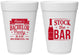 Personalized Bachelor Party 16 oz Foam Cups - Stock The Bar | 40073