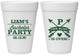 Personalized Bachelor Party 16 oz Foam Cups - Hunt Is Over | 40082