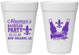 Personalized Bachelor Party 16 oz Foam Cups - Mardi Gras | 40085
