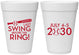 Personalized Bachelor Party 16 oz Foam Cups - Baseball | 40087