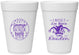 Personalized Bachelor Party 16 oz Foam Cups - Mardi Gras | 40090