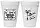 Personalized Bachelor Party 16 oz Foam Cups - Mardi Gras | 40092