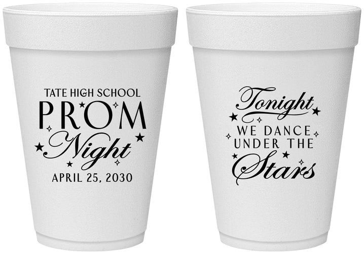 Personalized Prom 16 oz Foam Cups - Tonight We Dance | 50000