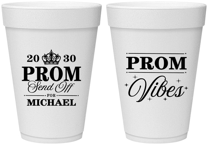 Personalized Prom 16 oz Foam Cups - Send Off | 50005