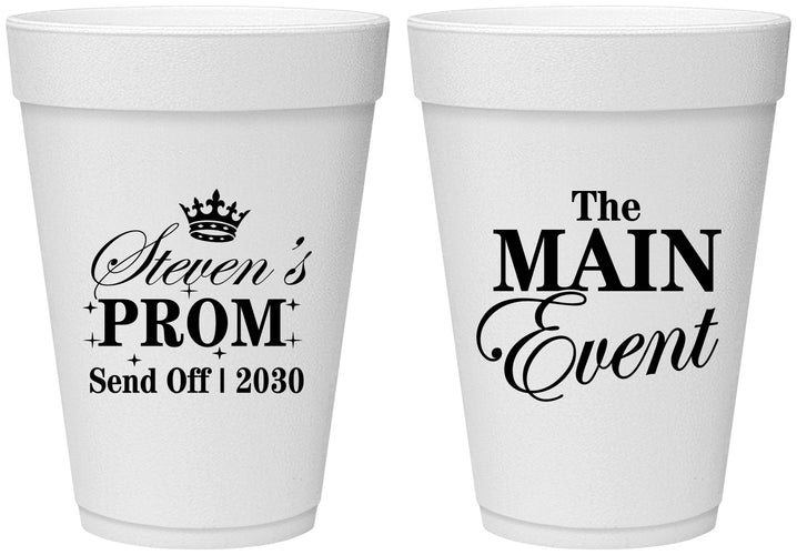 Personalized Prom 16 oz Foam Cups - Send Off | 50008