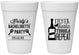 Personalized Bachelorette 16 oz Foam Cups - Fiesta Siesta Tequila Repeat | 60002
