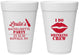 Personalized Bachelorette 16 oz Foam Cups - I Do Drinking Team | 60031