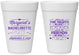 Personalized Bachelorette 16 oz Foam Cups - Nights Remember | 60034
