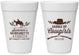 Personalized Bachelorette 16 oz Foam Cups - Saddle Up Cowgirls | 60045