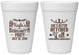 Personalized Bachelorette 16 oz Foam Cups - Getting Hitched Yall | 60047