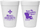 Personalized Bachelorette 16 oz Foam Cups - Mardi Gras | 60056