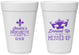 Personalized Bachelorette 16 oz Foam Cups - Mardi Gras | 60061