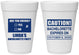 Personalized Bachelorette 16 oz Foam Cups - Caution | 60082
