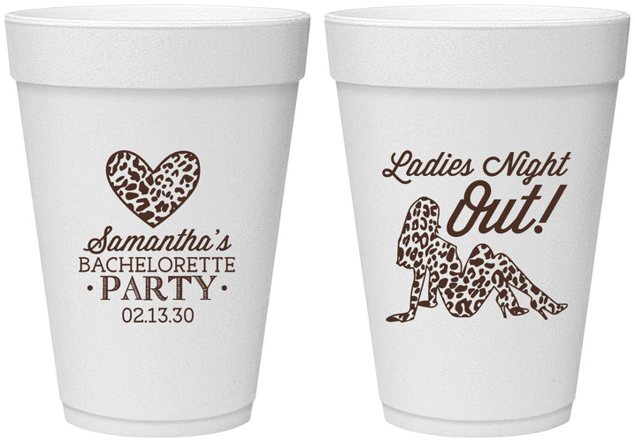 Personalized Bachelorette 16 oz Foam Cups - Ladies Night Out | 60086
