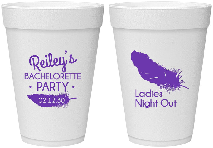 Personalized Bachelorette 16 oz Foam Cups - Ladies Night Out | 60087