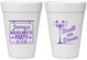 Personalized Bachelorette 16 oz Foam Cups - Stroll On Down | 60092