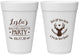 Personalized Bachelorette 16 oz Foam Cups - Deer Heels Boots | 60102