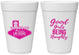 Personalized Bachelorette 16 oz Foam Cups - Good Girls Naughty | 60111