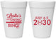 Personalized Bachelorette 16 oz Foam Cups - Last Swing Before Ring | 60128