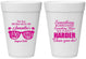 Personalized Bachelorette 16 oz Foam Cups - Something Borrowed | 60133