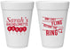 Personalized Bachelorette 16 oz Foam Cups - Last Fling Before Rings | 60140
