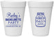 Personalized Bachelorette 16 oz Foam Cups - Bride To Be | 60146