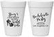 Personalized Bachelorette 16 oz Foam Cups - Last Walk Wild Side | 60148