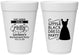 Personalized Bachelorette 16 oz Foam Cups - Little Black Dress | 60164