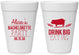 Personalized Bachelorette 16 oz Foam Cups - Drink Big Eat Pig | 60169