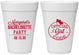 Personalized Bachelorette 16 oz Foam Cups - Official Girl Code | 60176