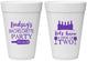 Personalized Bachelorette 16 oz Foam Cups - Wine Drink Or Two | 60178